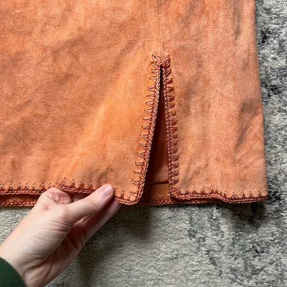 Vintage Terry Lewis 100% Leather Skirt Size 12 - Picture 5 of 11